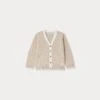 BONPOINT Cardigan Teotim Rayures Sable 2 BONPOINT Cardigan Teotim Rayures Sable -Bébé Vêtements Boutique C04YCAK00003 205 C04YCAK00003 205 1