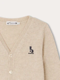 BONPOINT Cardigan Tilian Ficelle 7 BONPOINT Cardigan Tilian Ficelle -Bébé Vêtements Boutique P03BCAK00002 163 P03BCAK00002 163 3
