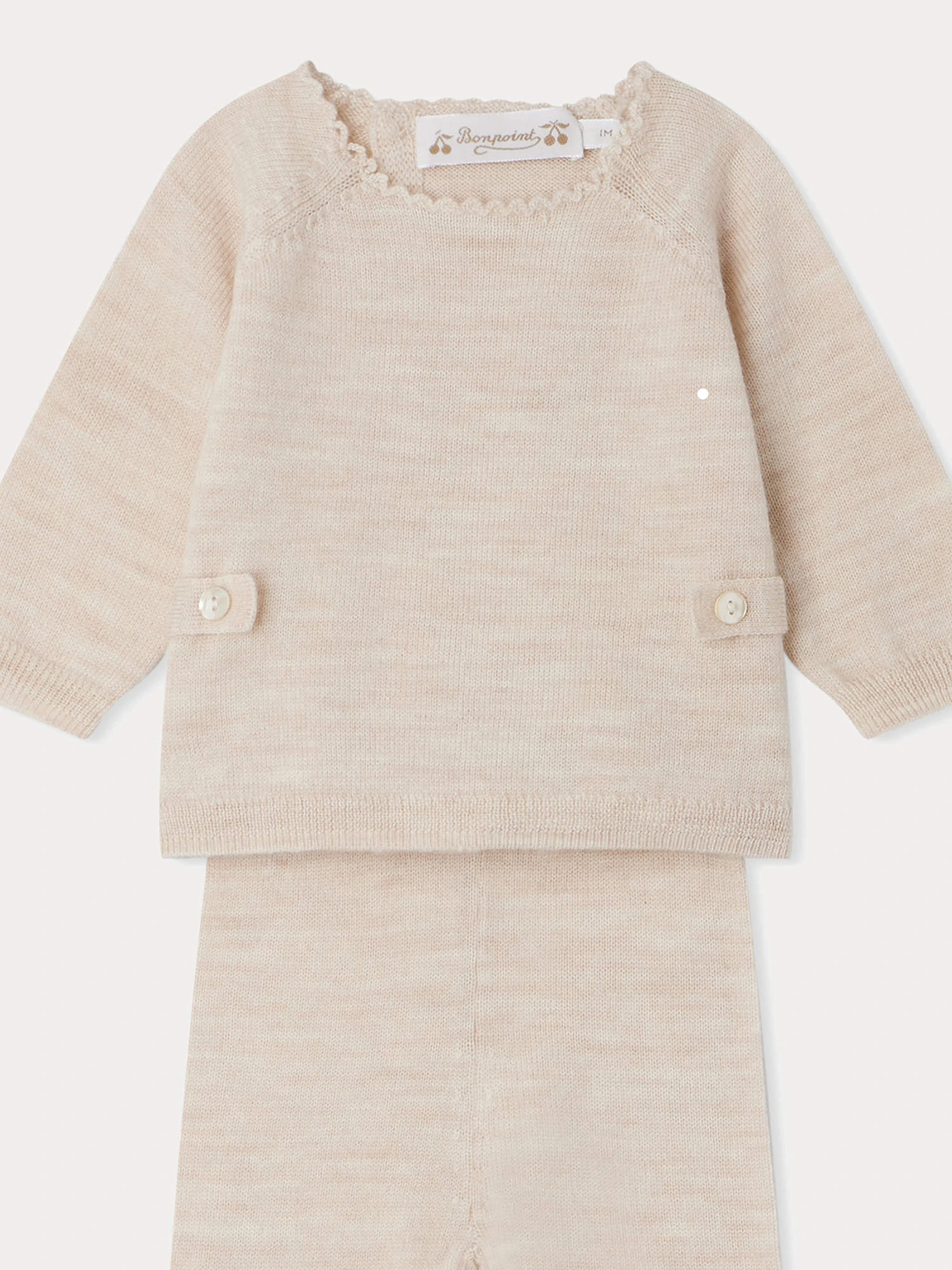 BONPOINT Ensemble Bamba Beige Chiné 5 BONPOINT Ensemble Bamba Beige Chiné – Image 3