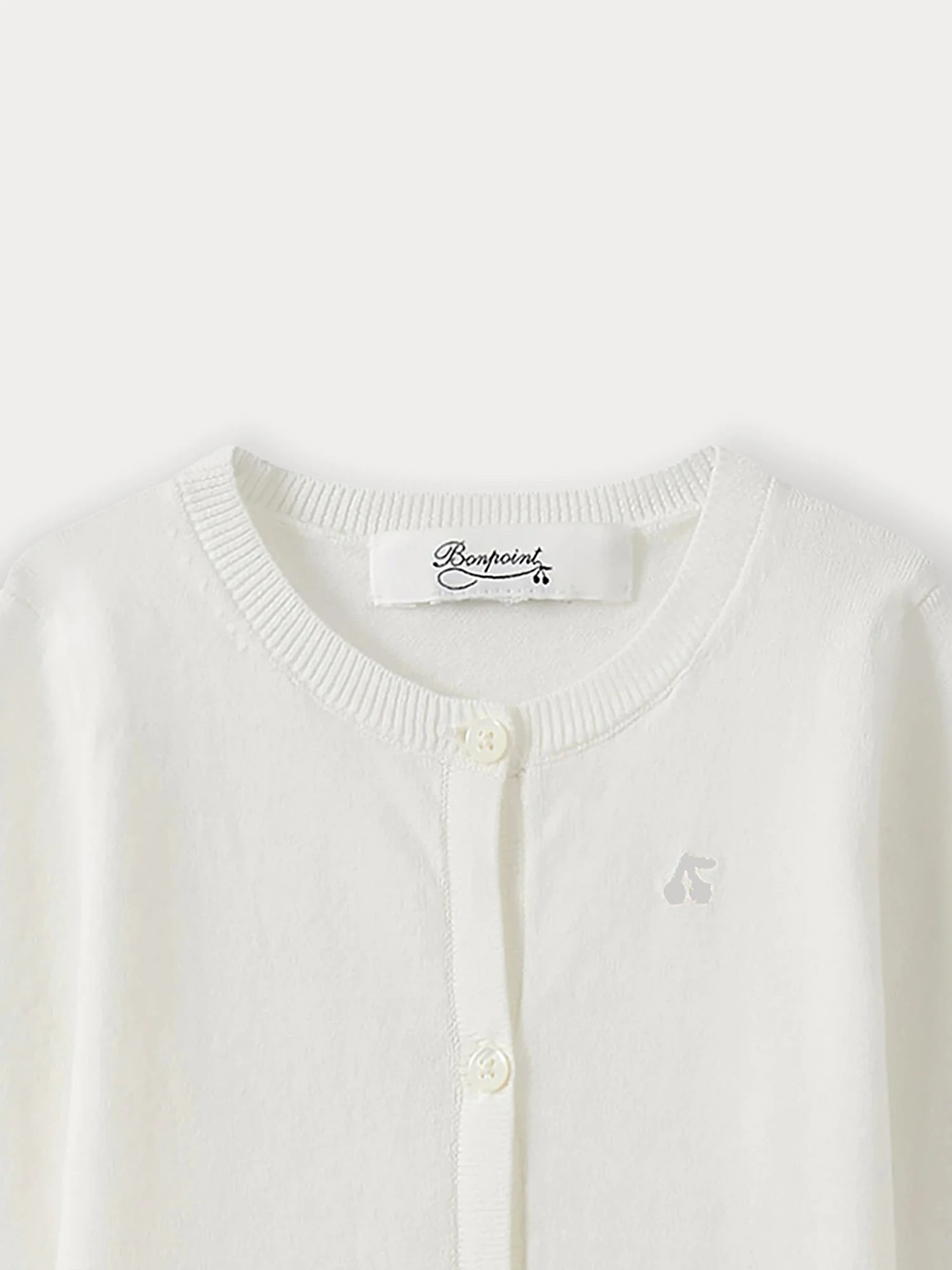 BONPOINT Cardigan Bébé Blanc Lait 5 BONPOINT Cardigan Bébé Blanc Lait – Image 3