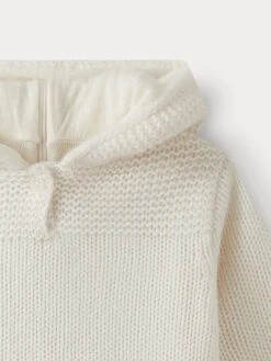 BONPOINT Burnous En Cachemire Bébé Blanc Lait -Bébé Vêtements Boutique PEBDA2633BU 002 PEBDA2633BU 002 6