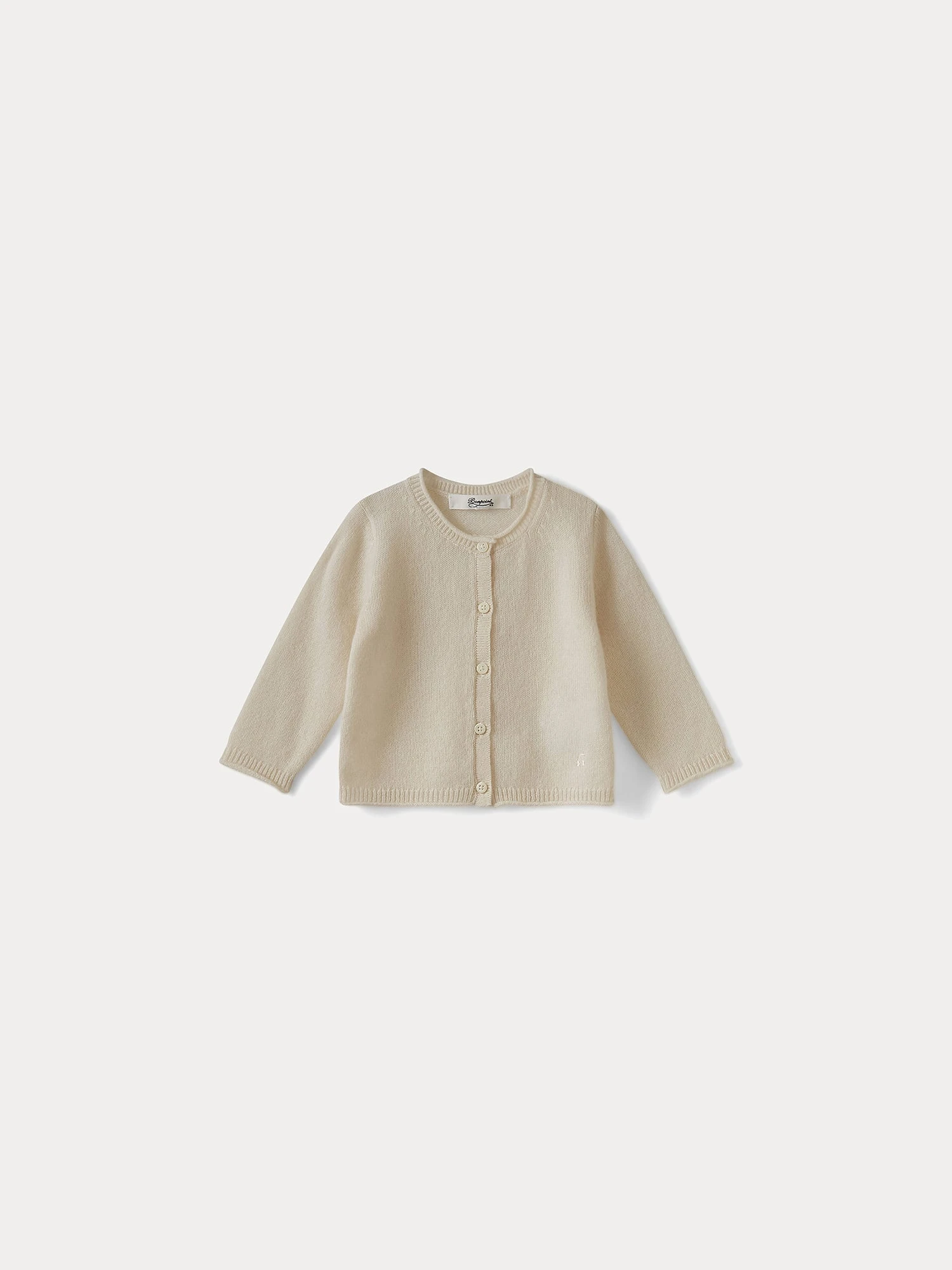 BONPOINT Cardigan En Cachemire Bébé Blanc Lait 3 BONPOINT Cardigan En Cachemire Bébé Blanc Lait