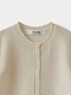 BONPOINT Cardigan En Cachemire Bébé Blanc Lait 7 BONPOINT Cardigan En Cachemire Bébé Blanc Lait -Bébé Vêtements Boutique PEBDA2703CA 102 PEBDA2703CA 102 6