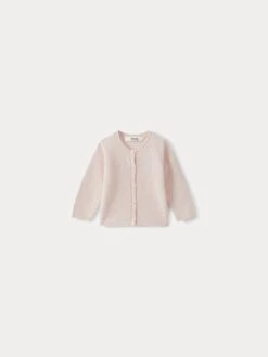 BONPOINT Cardigan En Cachemire Bébé Rose Pâle