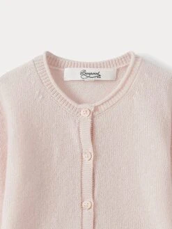 BONPOINT Cardigan En Cachemire Bébé Rose Pâle -Bébé Vêtements Boutique PEBDA2703CA 121 PEBDA2703CA 121 3