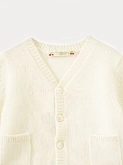 BONPOINT Cardigan Bébé En Cachemire Blanc Lait -Bébé Vêtements Boutique PEBDA2734CA 002 PEBDA2734CA 002 4