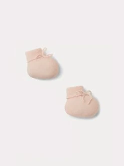 BONPOINT Chaussons En Cachemire Bébé Rose Pâle