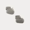 BONPOINT Chaussons En Cachemire Bébé Gris Chiné Clair -Bébé Vêtements Boutique PEBDA2837CH 092 PEBDA2837CH 092 1