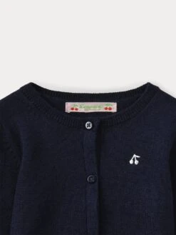 BONPOINT Cardigan Bébé Laine Marine -Bébé Vêtements Boutique PEBDA2958CA 170 PEBDA2958CA 170 6