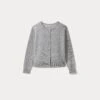 BONPOINT Cardigan Fille Gris Chiné Clair -Bébé Vêtements Boutique PEBDA3703CA 192 PEBDA3703CA 192 1