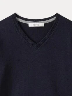 BONPOINT Pull à Col V Garçon Marine -Bébé Vêtements Boutique PEBDA4385PU 170 PEBDA4385PU 170 3