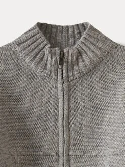 BONPOINT Cardigan En Cachemire Garçon Gris Chiné Clair -Bébé Vêtements Boutique PEBDA4508CA 192 PEBDA4508CA 192 3