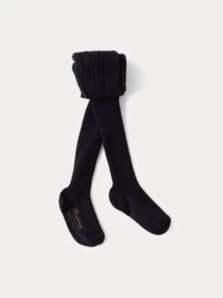BONPOINT Collant Avec Cachemire Bébé Marine