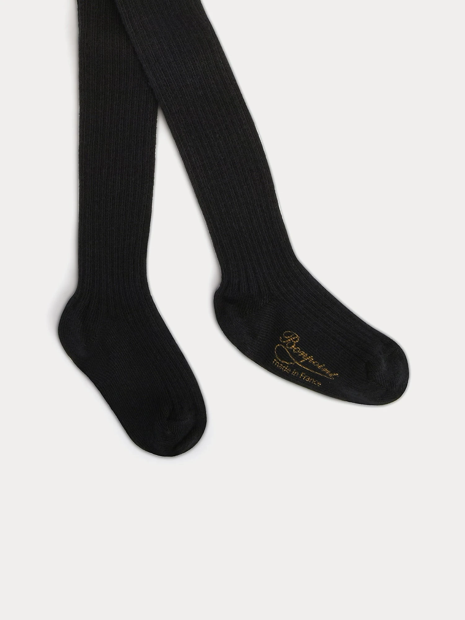 BONPOINT Collant à Côtes Bébé Noir 4 BONPOINT Collant à Côtes Bébé Noir – Image 2