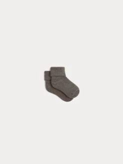 BONPOINT Chaussettes Coton Et Cachemire Bébé Gris Chiné Clair