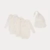 BONPOINT Lot De 3 Bodys Blanc Lait -Bébé Vêtements Boutique PEBIO3BODYS 002 PEBIO3BODYS 002 1