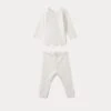 BONPOINT Ensemble Pebio Blanc Lait -Bébé Vêtements Boutique PEBIOENSEMB 002 PEBIOENSEMB 002 1