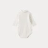 BONPOINT Body à Col Roulé Bébé Blanc Lait