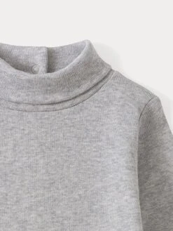 BONPOINT Body à Col Roulé Bébé Gris Chiné Clair -Bébé Vêtements Boutique PEBTI2038BO 092 PEBTI2038BO 092 3