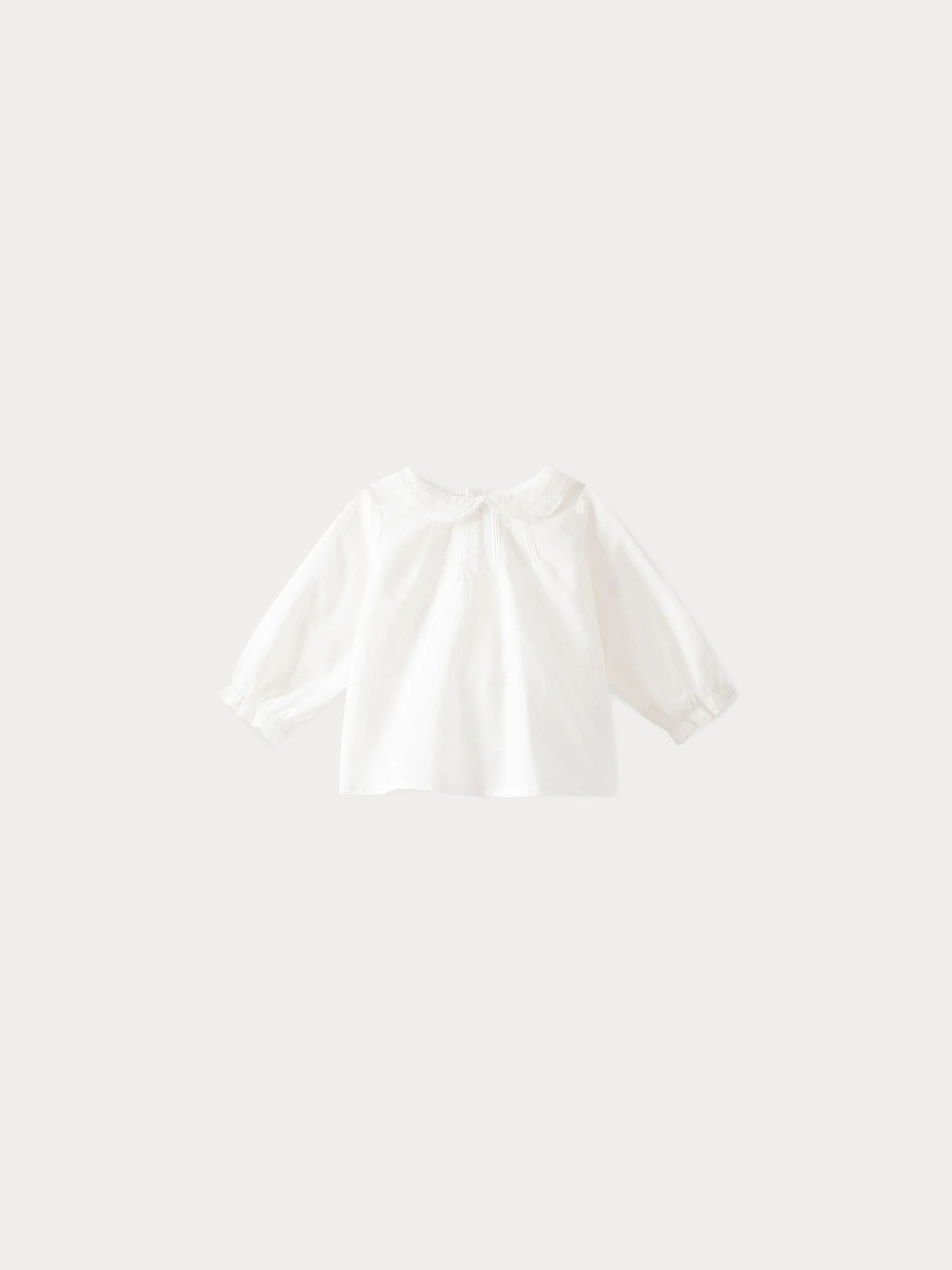 BONPOINT Blouse En Voile De Coton Bébé Blanc Lait 3 BONPOINT Blouse En Voile De Coton Bébé Blanc Lait