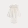 BONPOINT Robe En Taffetas De Soie Bébé Blanc Lait -Bébé Vêtements Boutique PEMARUSKA 102 PEMARUSKA 102 1