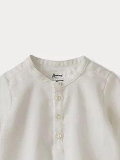 BONPOINT Chemise En Coton Biologique Bébé Blanc Lait -Bébé Vêtements Boutique PEPOLISSON3 002 PEPOLISSON3 002 3