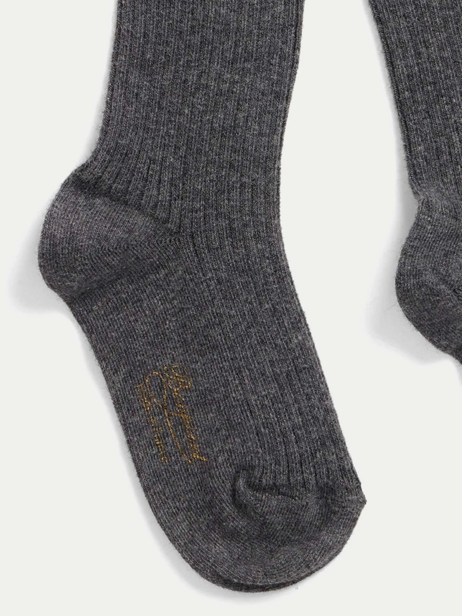 BONPOINT Collant Gris Chiné Foncé 4 BONPOINT Collant Gris Chiné Foncé – Image 2