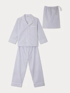 BONPOINT Pyjama Dormeur Rayures Bleu Nuit