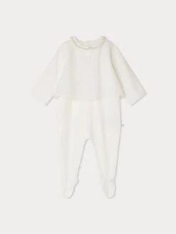 BONPOINT Pyjama Sage Blanc Naturel