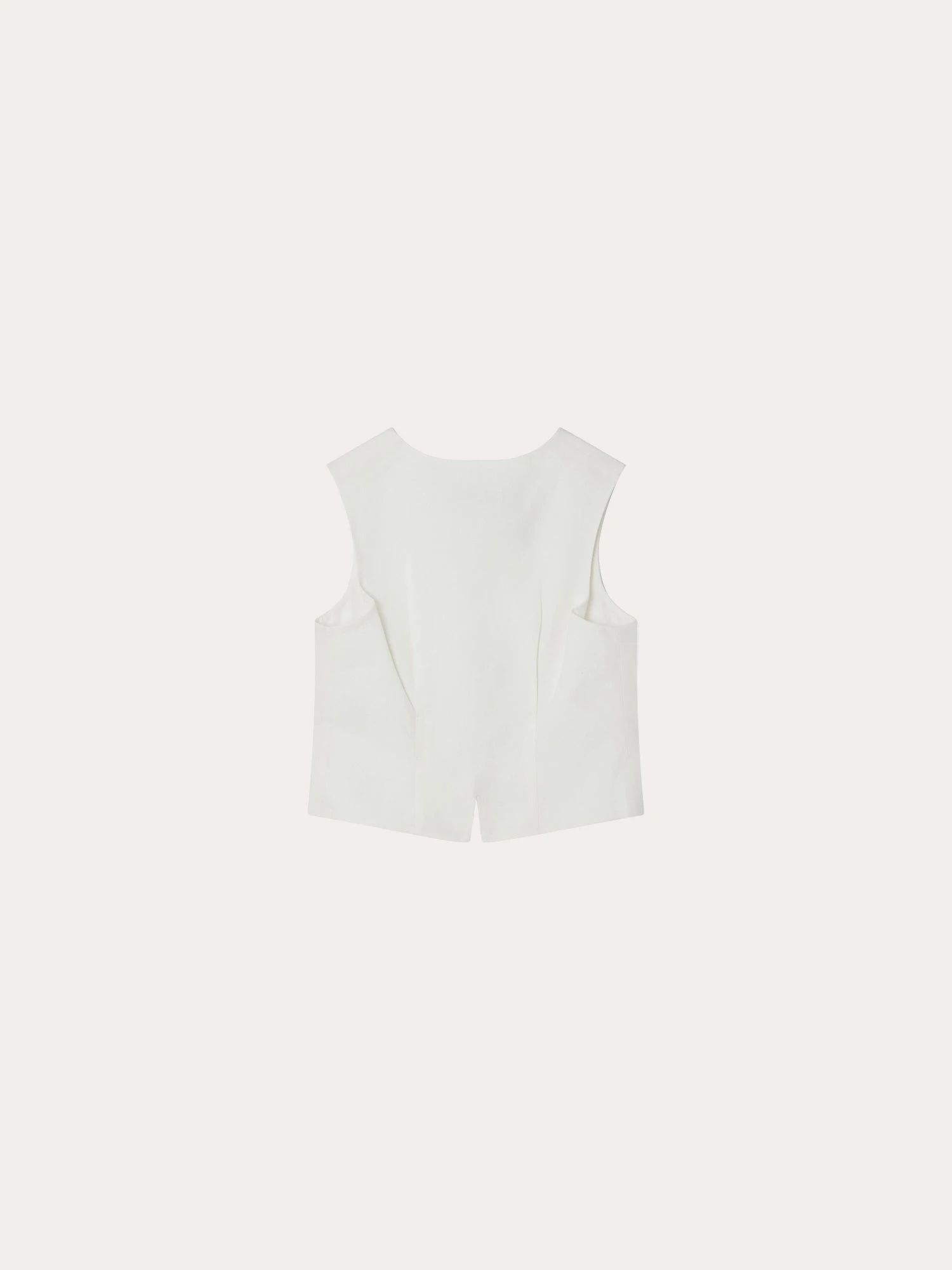 BONPOINT Gilet De Cérémonie En Lin Et Coton Garçon Blanc Lait 4 BONPOINT Gilet De Cérémonie En Lin Et Coton Garçon Blanc Lait – Image 2