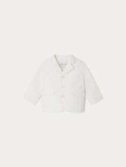 BONPOINT Veste Leopold Blanc Lait