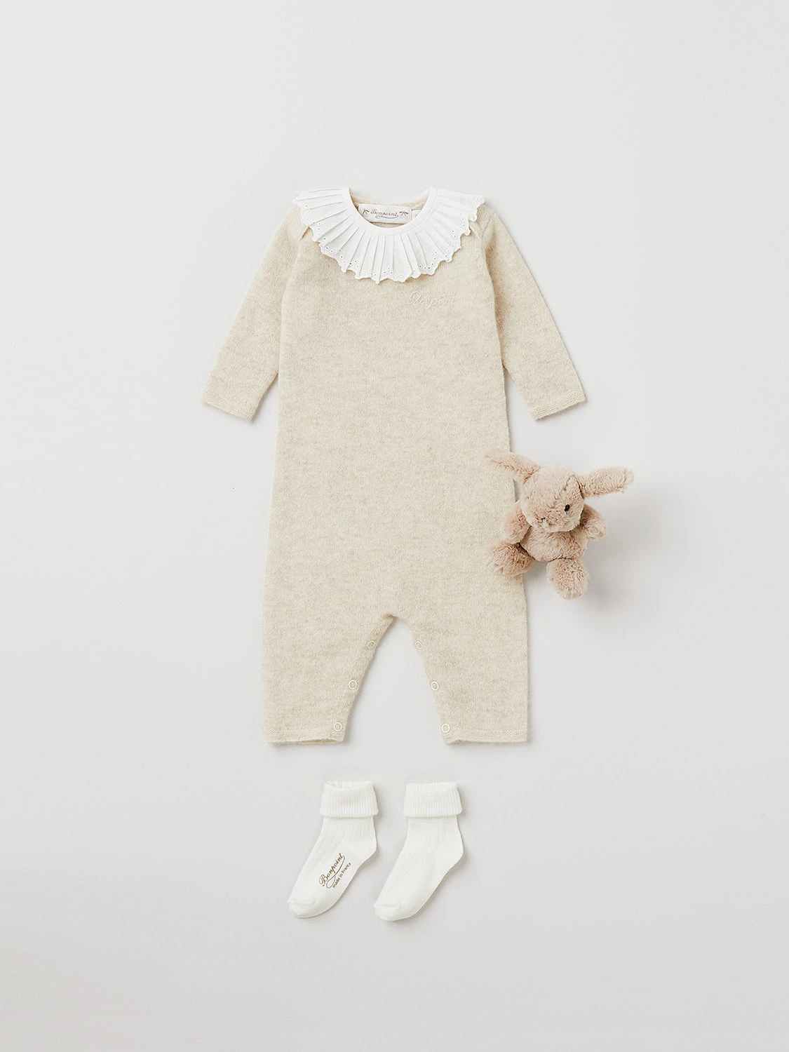 BONPOINT Combinaison Cielo Beige Chiné 4 BONPOINT Combinaison Cielo Beige Chiné – Image 2