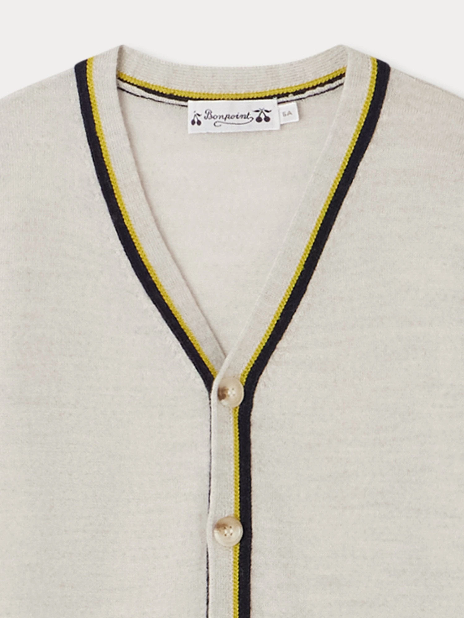BONPOINT Cardigan Tilian Gris Chiné Clair 6 BONPOINT Cardigan Tilian Gris Chiné Clair – Image 4