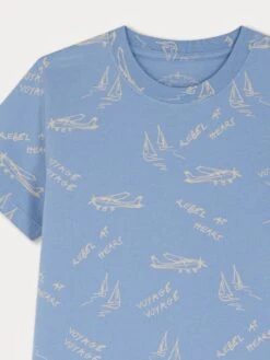 BONPOINT Pyjama Flaubert Bleu Gris -Bébé Vêtements Boutique S04BNIK00002 114 S04BNIK00002 114 3