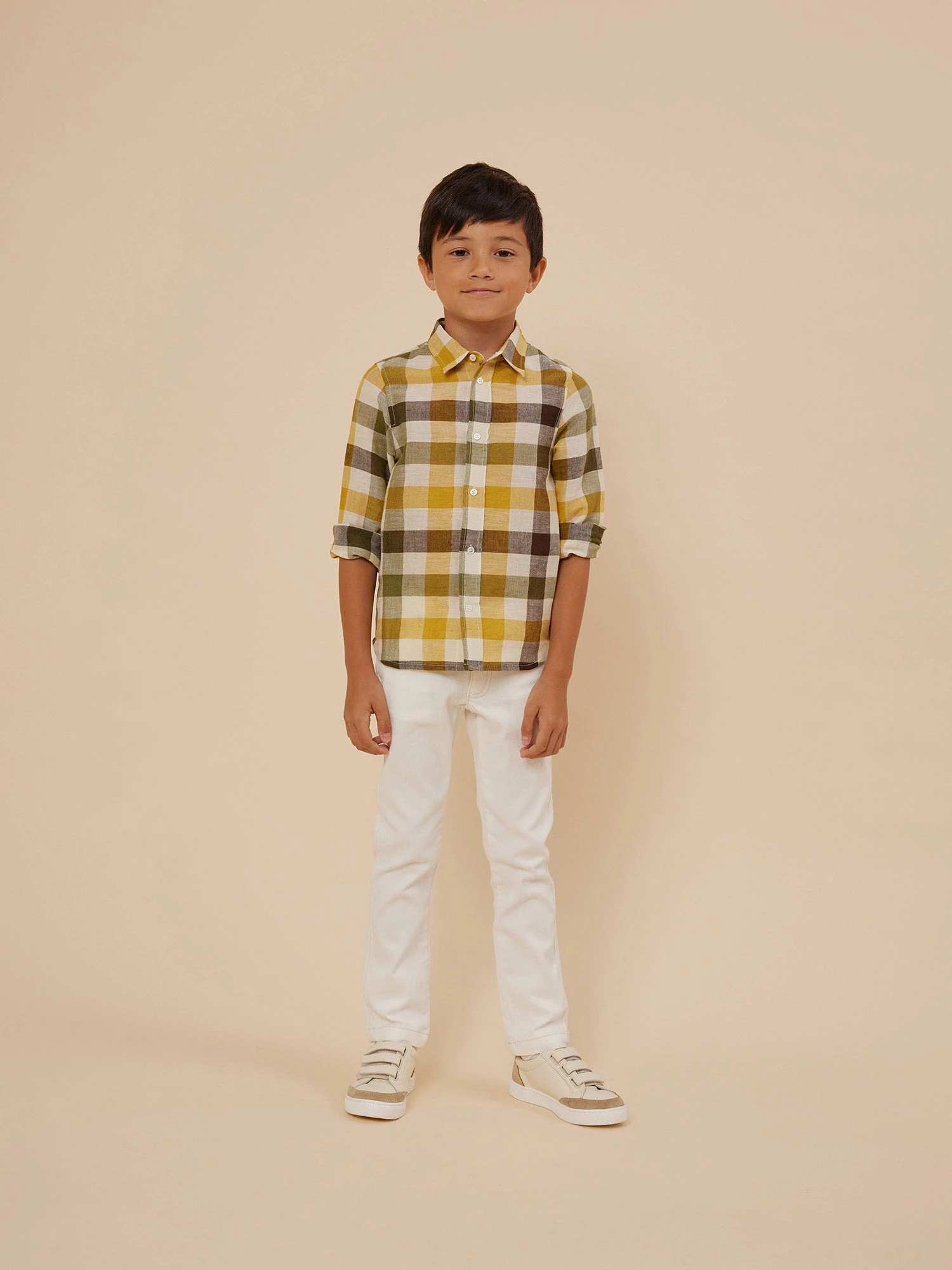 BONPOINT Pantalon Dewey Blanc Lait 3 BONPOINT Pantalon Dewey Blanc Lait