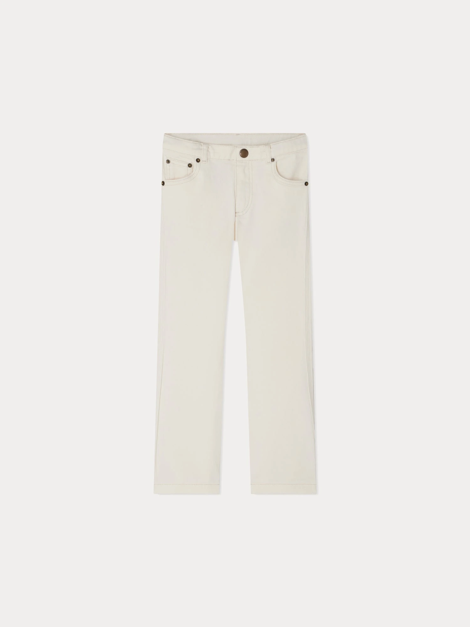 BONPOINT Pantalon Dewey Blanc Lait 4 BONPOINT Pantalon Dewey Blanc Lait – Image 2