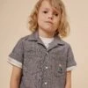 BONPOINT Chemise Fabri Gris Ardoise -Bébé Vêtements Boutique S04BSHW00006 096 S04BSHW00006 096 0