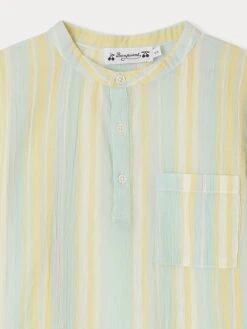 BONPOINT Chemise Artiste Lagon 9 BONPOINT Chemise Artiste Lagon -Bébé Vêtements Boutique S04BSHW00025 241B S04BSHW00025 241B 3