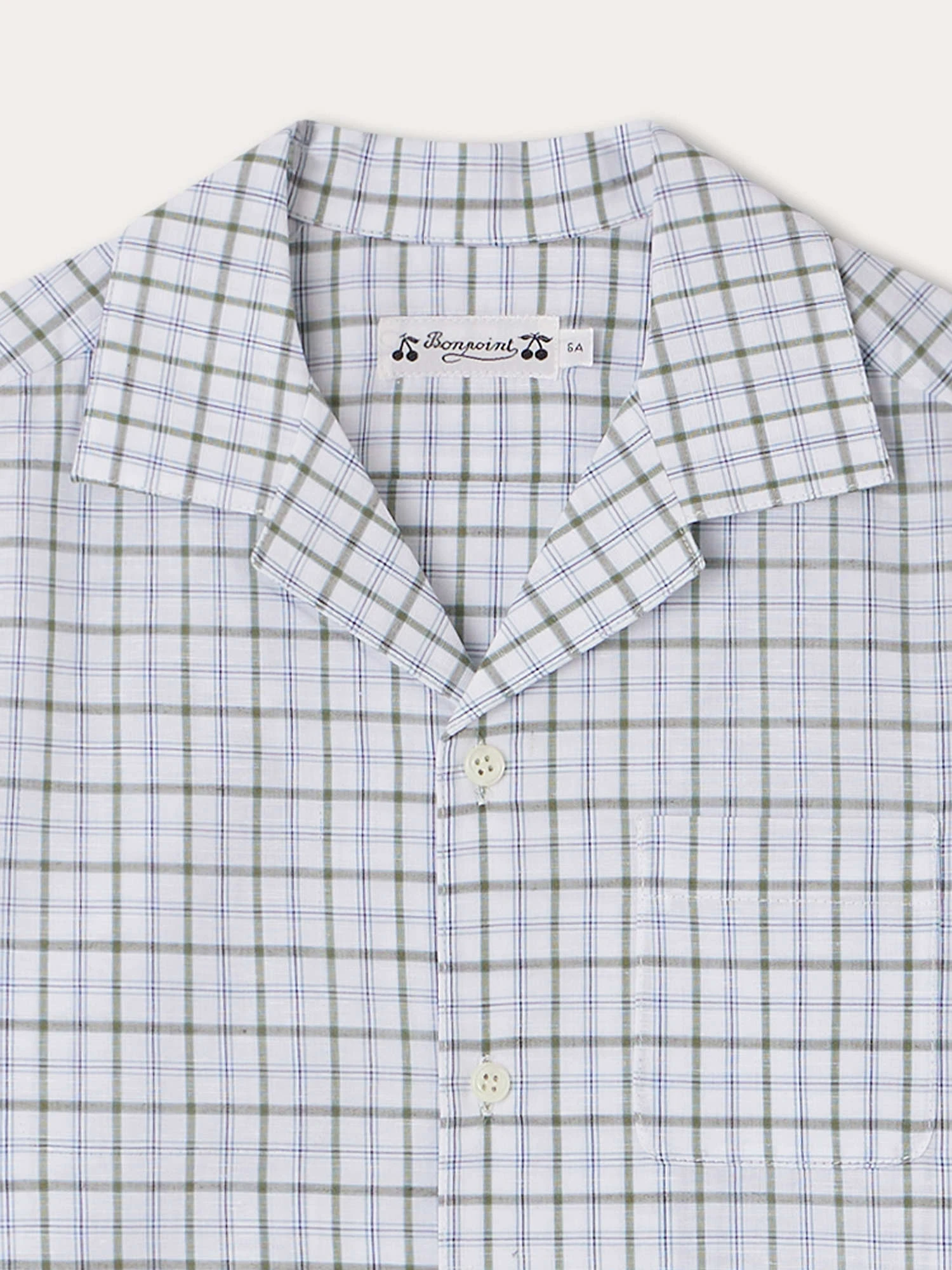 BONPOINT Chemise Steve Vert De Gris 6 BONPOINT Chemise Steve Vert De Gris – Image 4