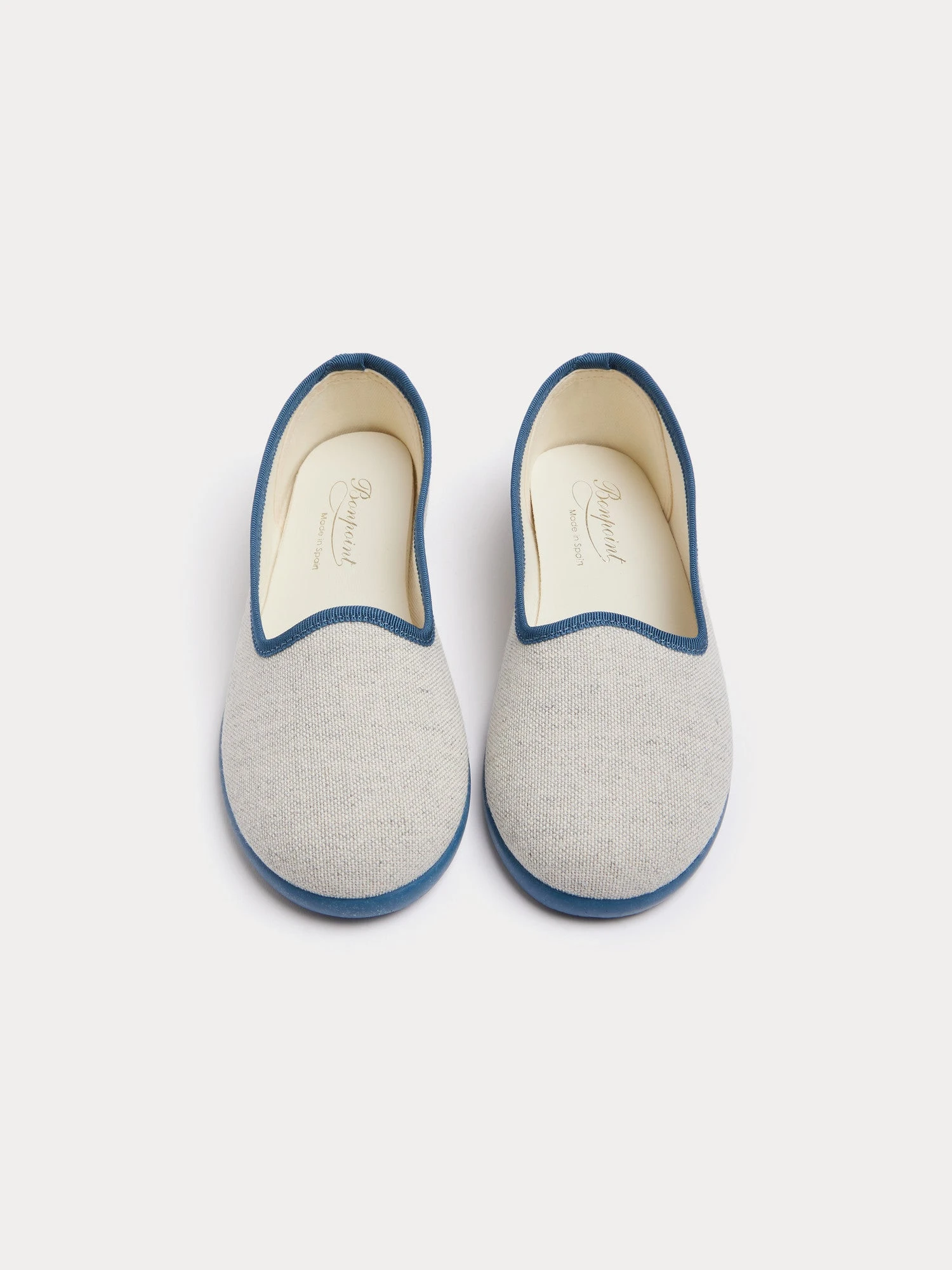 BONPOINT Chaussons Tenise Bleu Gris 4 BONPOINT Chaussons Tenise Bleu Gris – Image 2