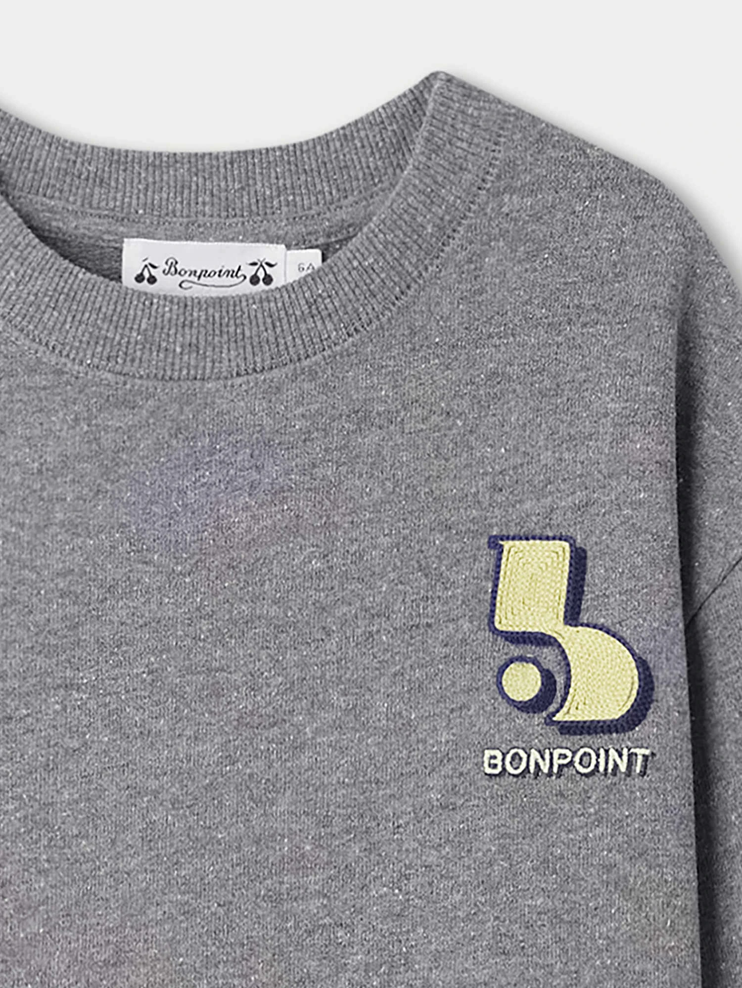 BONPOINT Sweat Tonino Gris Chiné Foncé 5 BONPOINT Sweat Tonino Gris Chiné Foncé – Image 3