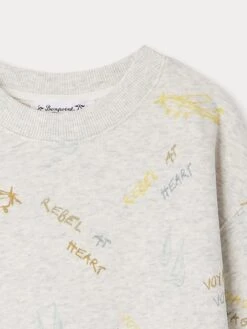 BONPOINT Sweat Tonino Blanc 7 BONPOINT Sweat Tonino Blanc -Bébé Vêtements Boutique S04BSWK00004 609 S04BSWK00004 609 3