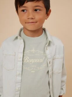 BONPOINT T-shirt Thibald Lagon -Bébé Vêtements Boutique S04BTSK00006 141B S04BTSK00006 141B 5