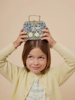 BONPOINT Sac Valisette Aimane Fleur Bleu