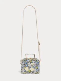 BONPOINT Sac Valisette Aimane Fleur Bleu -Bébé Vêtements Boutique S04GBAW00003 515 S04GBAW00003 515 2
