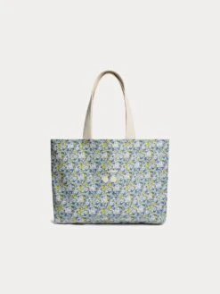 BONPOINT Sac Cabas Diba Fleur Bleu
