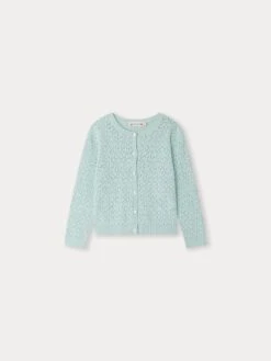BONPOINT Cardigan Cherry Vert Céladon