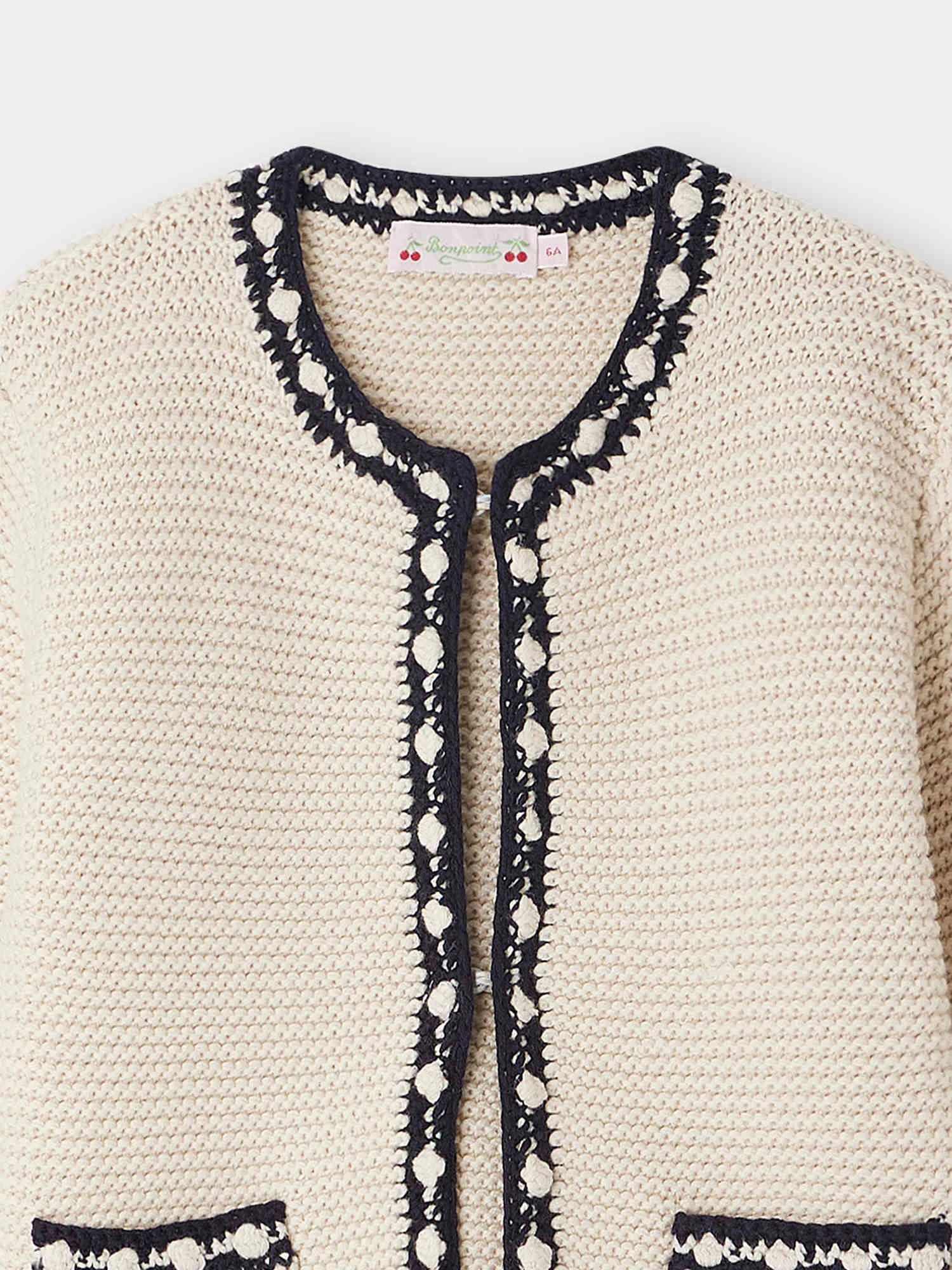 BONPOINT Cardigan Fanette Ecru 7 BONPOINT Cardigan Fanette Ecru – Image 5