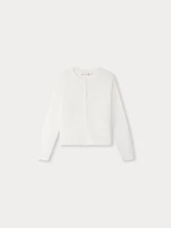 BONPOINT Cardigan Clarisse Blanc Lait