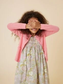 BONPOINT Cardigan Clarisse Rose Fard